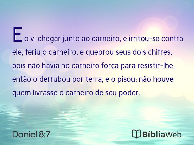Daniel 8:7 em imagem para compartilhar