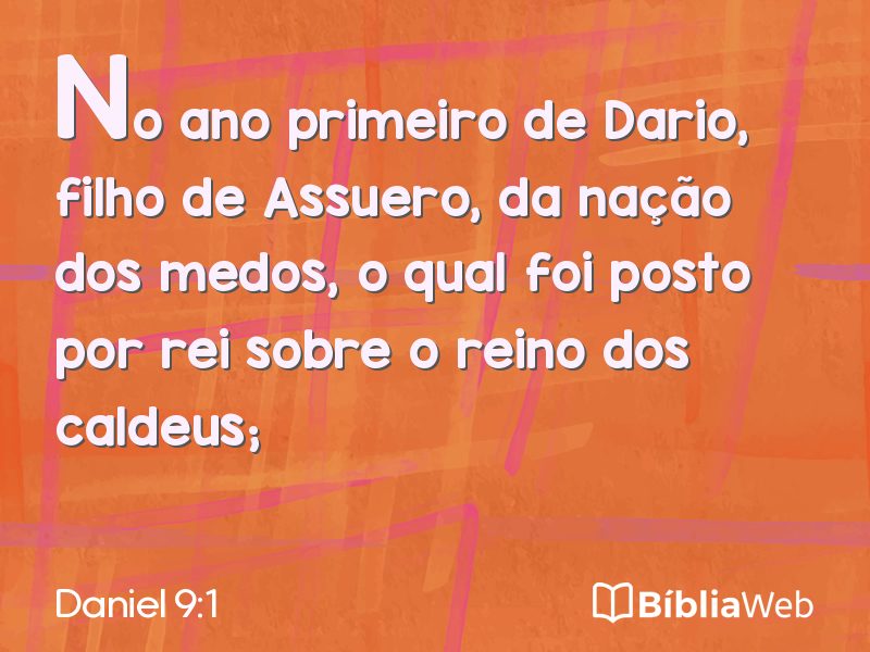 Daniel 9:1 em imagem para compartilhar