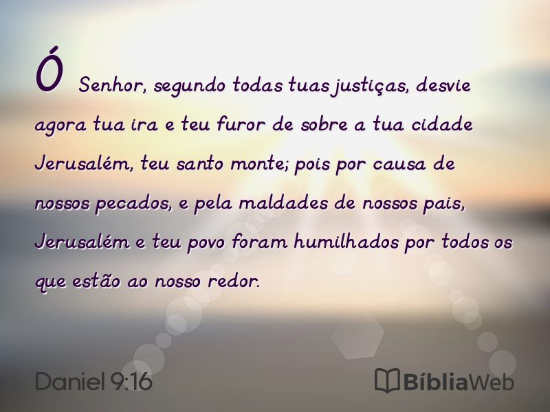 Daniel 9:16 em imagem para compartilhar