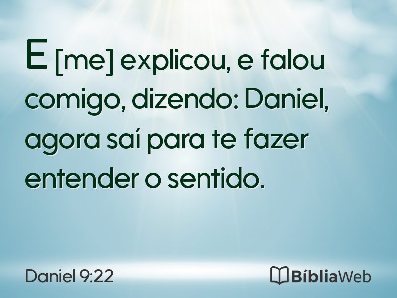 Daniel 9:22 em imagem para compartilhar