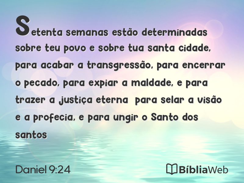 Daniel 9:24 em imagem para compartilhar