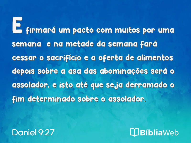 Daniel 9:27 em imagem para compartilhar
