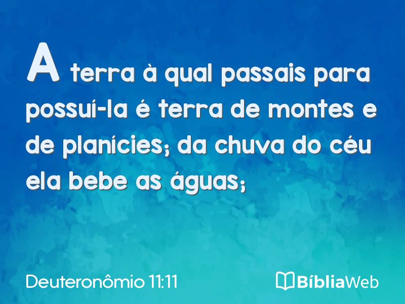 Deuteronômio 11:11 em imagem para compartilhar