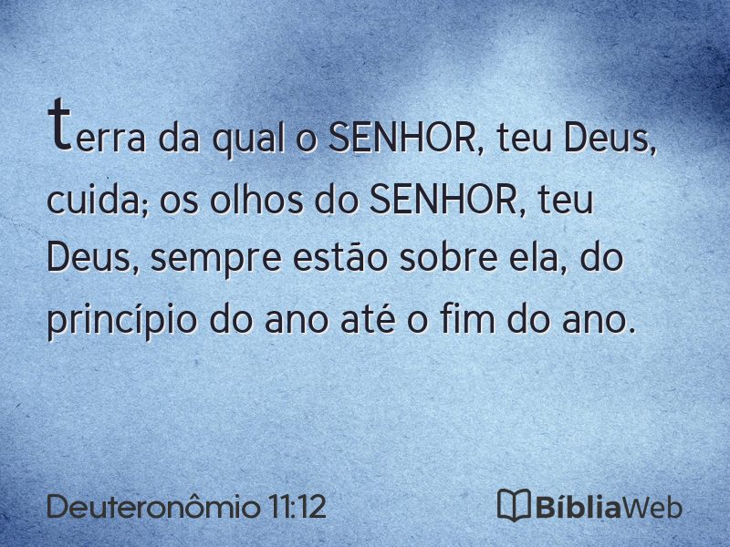 Deuteronômio 11:12 em imagem para compartilhar