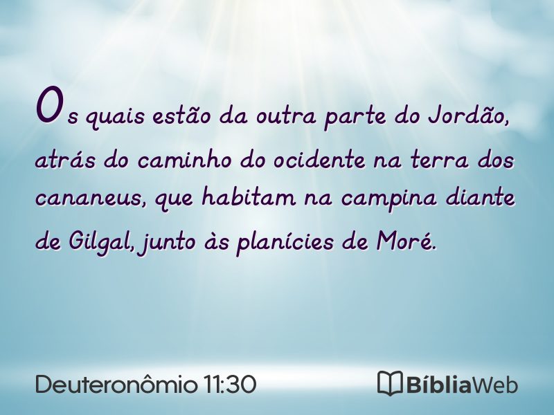 Deuteronômio 11:30 em imagem para compartilhar