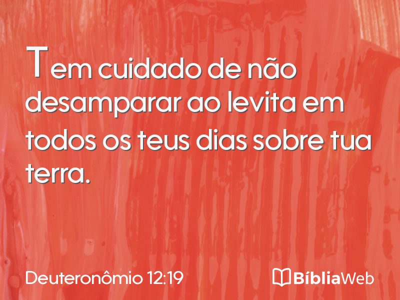 Deuteronômio 12:19 em imagem para compartilhar