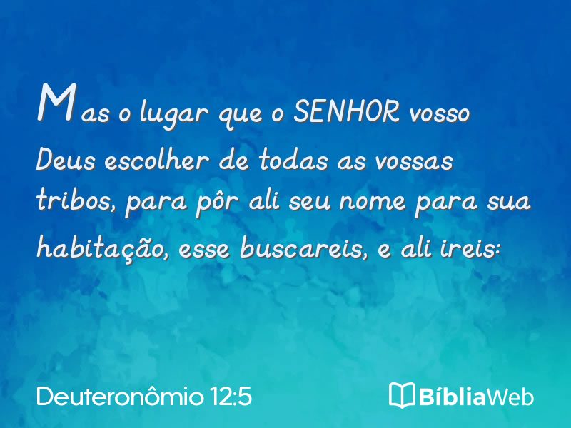 Deuteronômio 12:5 em imagem para compartilhar