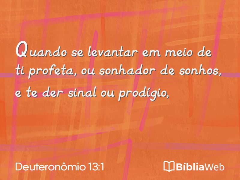 Deuteronômio 13:1 em imagem para compartilhar