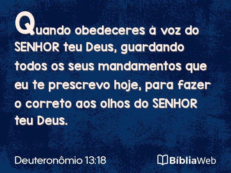 Deuteronômio 13:18 em imagem para compartilhar