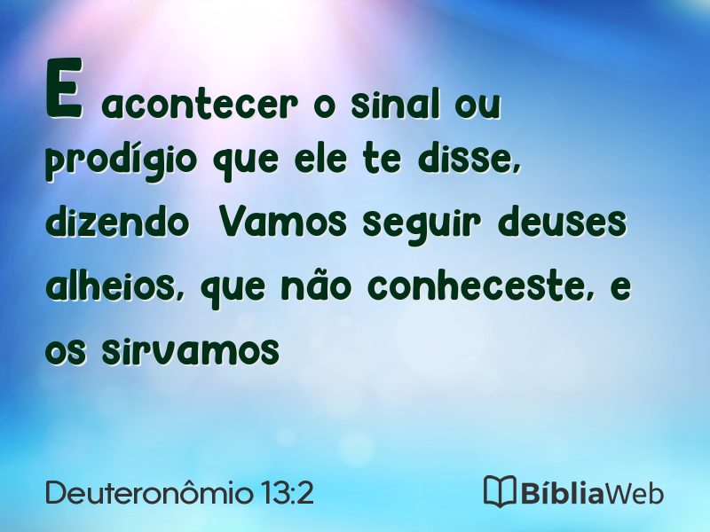 Deuteronômio 13:2 em imagem para compartilhar