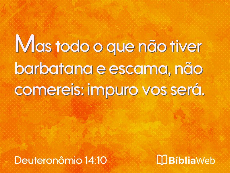 Deuteronômio 14:10 em imagem para compartilhar