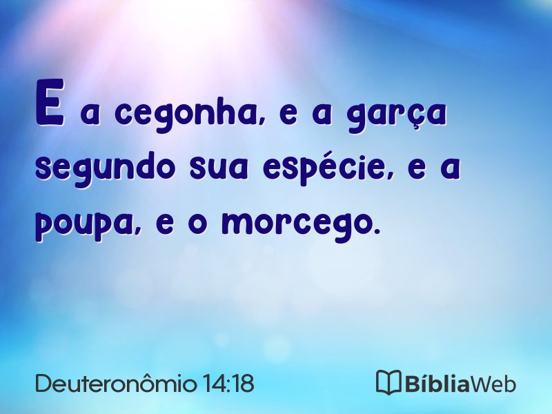 Deuteronômio 14:18 em imagem para compartilhar