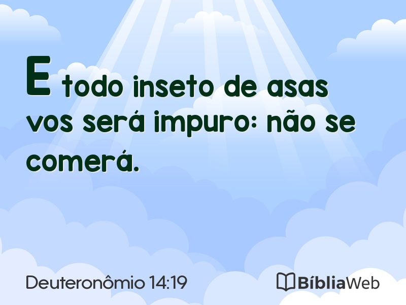 Deuteronômio 14:19 em imagem para compartilhar