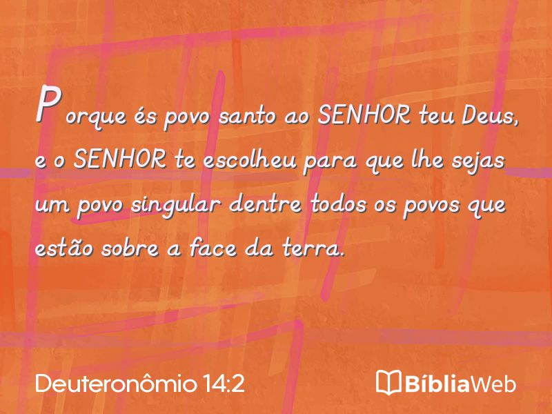 Deuteronômio 14:2 em imagem para compartilhar