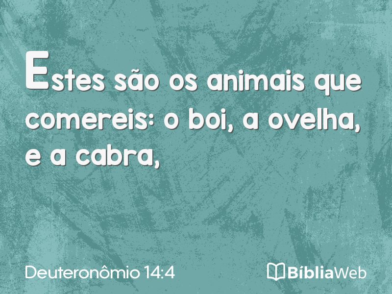 Deuteronômio 14:4 em imagem para compartilhar