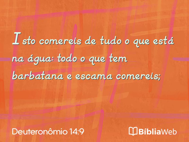 Deuteronômio 14:9 em imagem para compartilhar