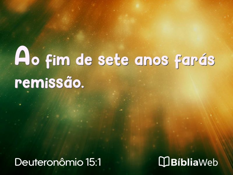 Deuteronômio 15:1 em imagem para compartilhar