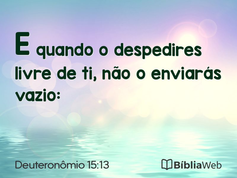 Deuteronômio 15:13 em imagem para compartilhar