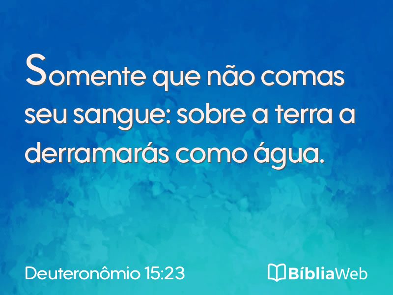 Deuteronômio 15:23 em imagem para compartilhar