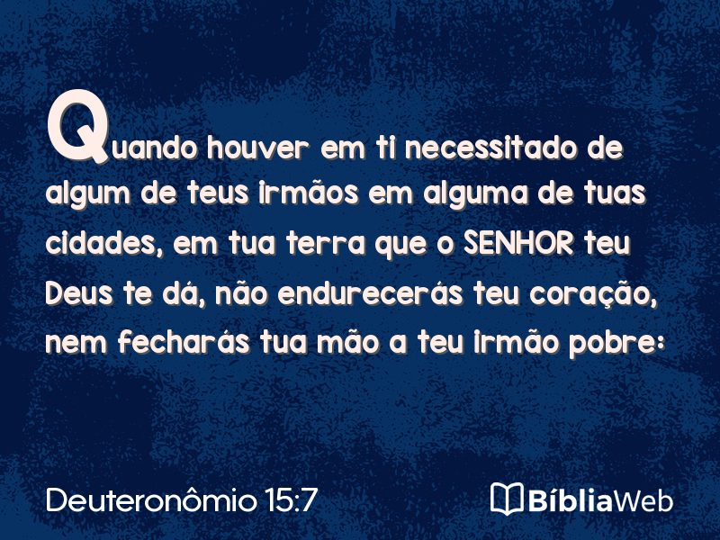 Deuteronômio 15:7 em imagem para compartilhar