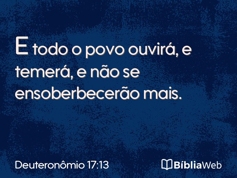 Deuteronômio 17:13 em imagem para compartilhar