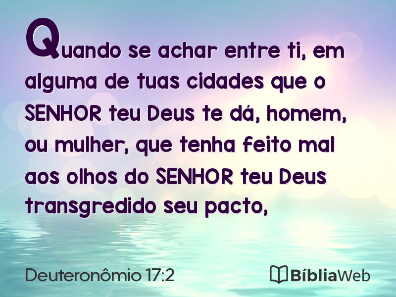 Deuteronômio 17:2 em imagem para compartilhar