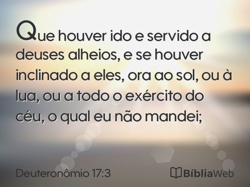 Deuteronômio 17:3 em imagem para compartilhar
