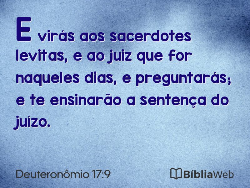 Deuteronômio 17:9 em imagem para compartilhar
