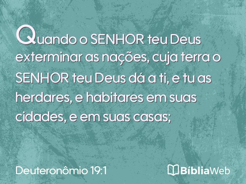 Deuteronômio 19:1 em imagem para compartilhar