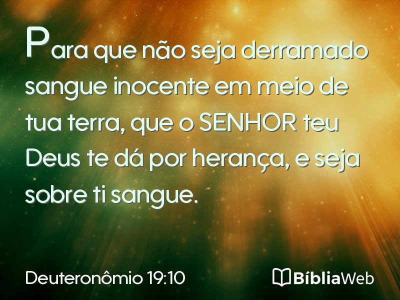 Deuteronômio 19:10 em imagem para compartilhar