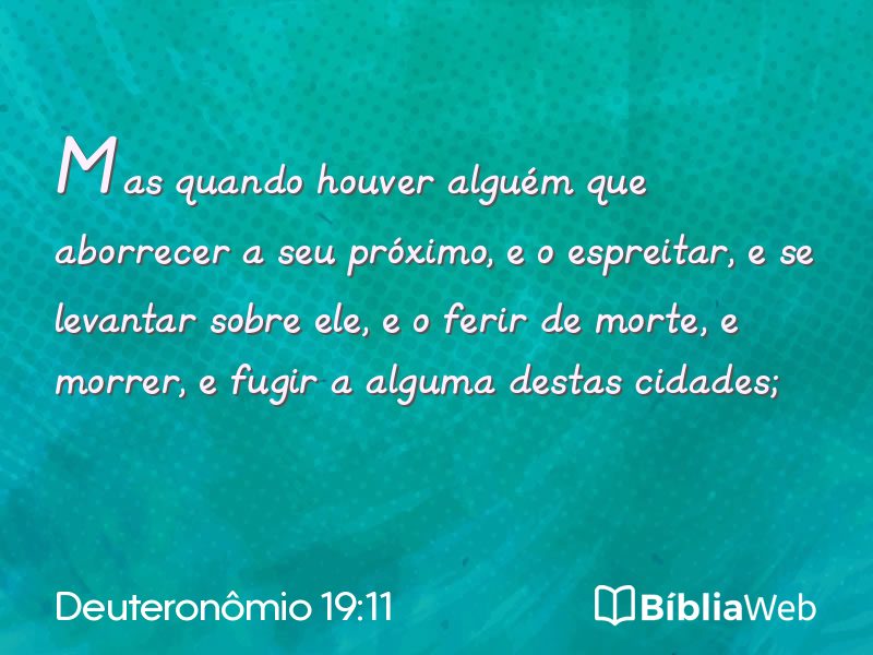 Deuteronômio 19:11 em imagem para compartilhar