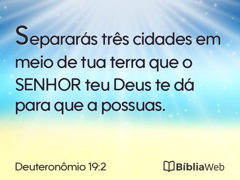 Deuteronômio 19:2 em imagem para compartilhar