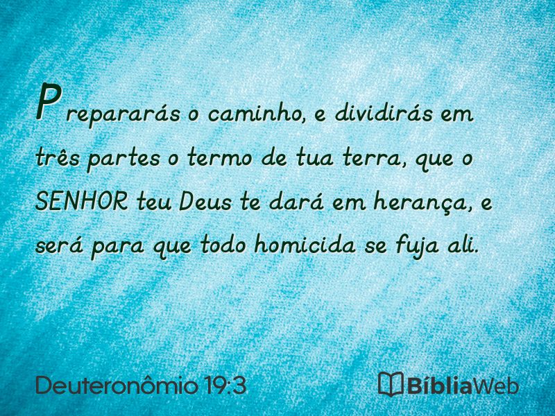 Deuteronômio 19:3 em imagem para compartilhar