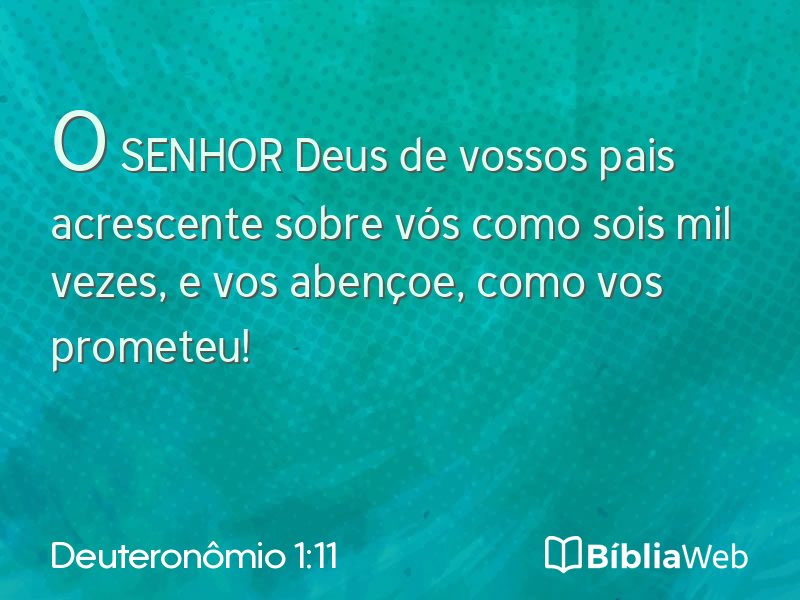 Deuteronômio 1:11 em imagem para compartilhar