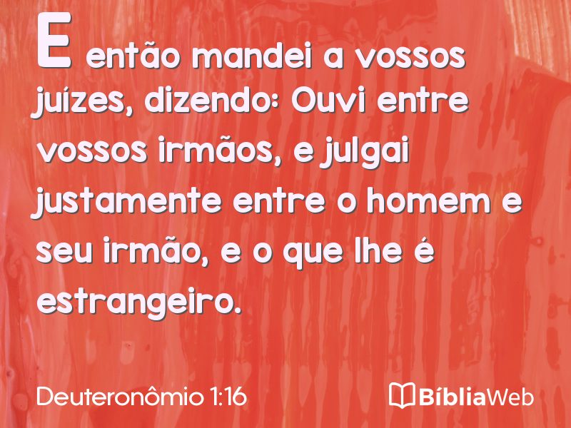 Deuteronômio 1:16 em imagem para compartilhar