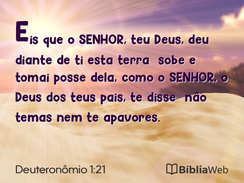 Deuteronômio 1:21 em imagem para compartilhar