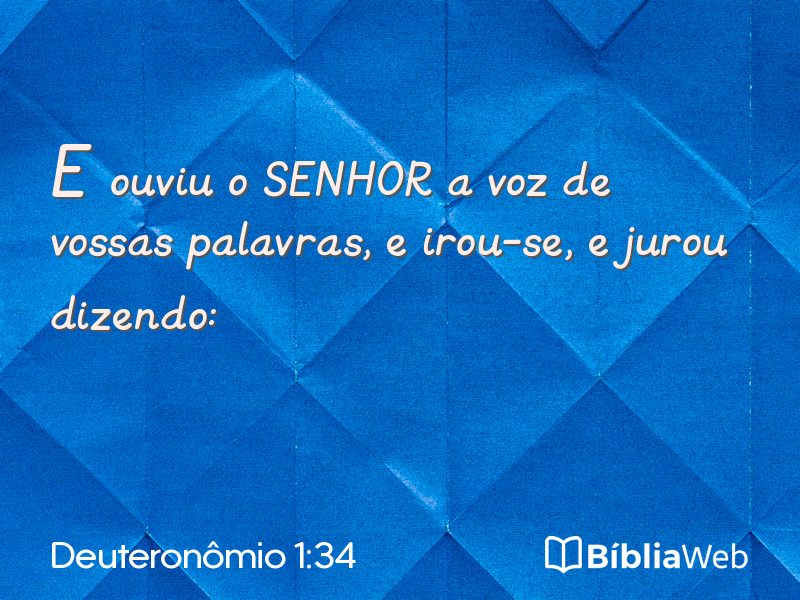 Deuteronômio 1:34 em imagem para compartilhar