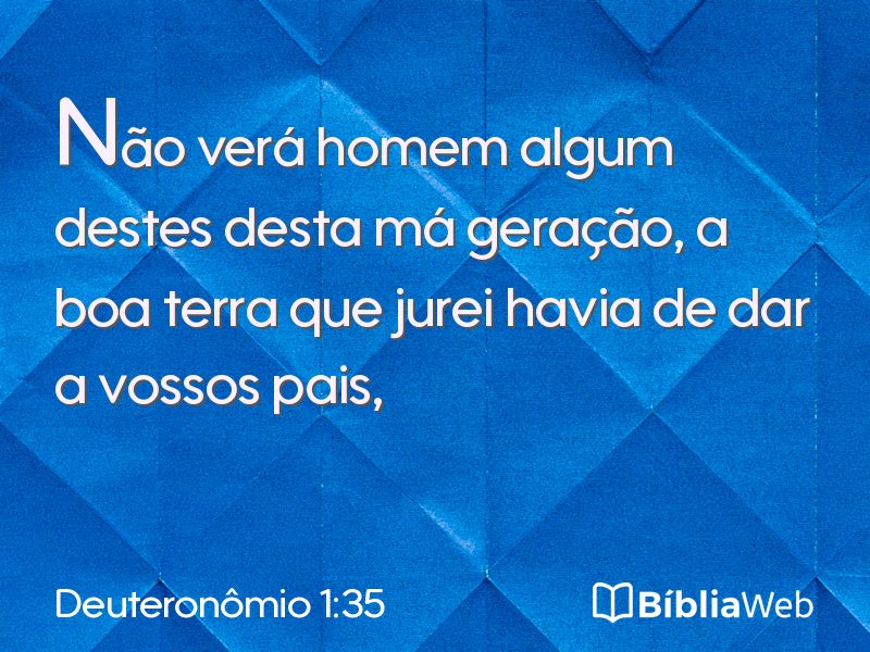 Deuteronômio 1:35 em imagem para compartilhar