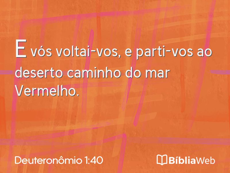 Deuteronômio 1:40 em imagem para compartilhar