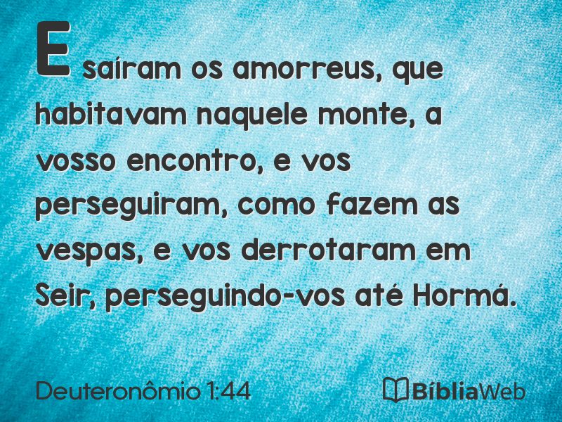 Deuteronômio 1:44 em imagem para compartilhar