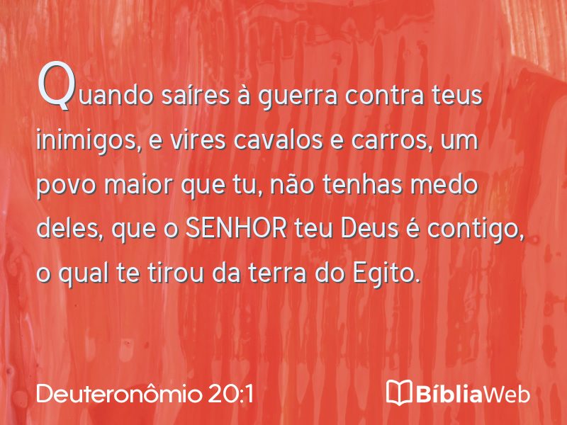 Deuteronômio 20:1 em imagem para compartilhar