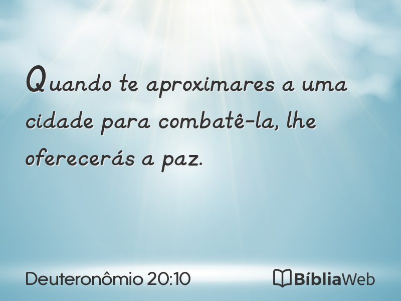 Deuteronômio 20:10 em imagem para compartilhar