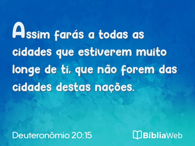 Deuteronômio 20:15 em imagem para compartilhar