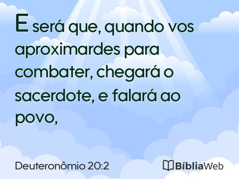 Deuteronômio 20:2 em imagem para compartilhar