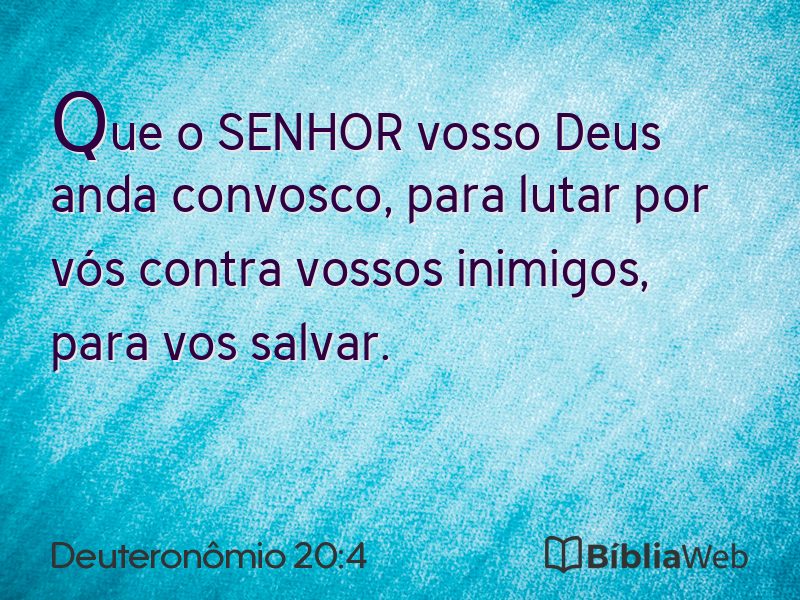 Deuteronômio 20:4 em imagem para compartilhar