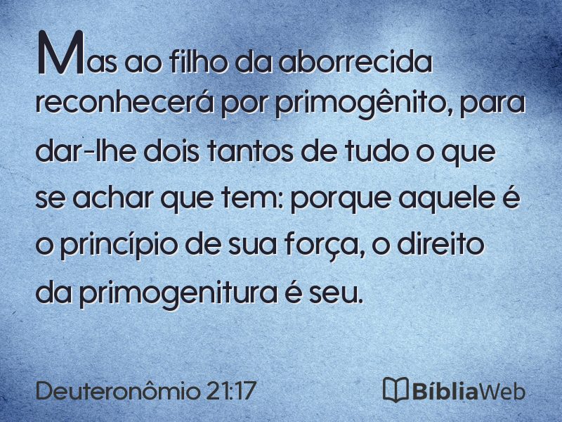 Deuteronômio 21:17 em imagem para compartilhar