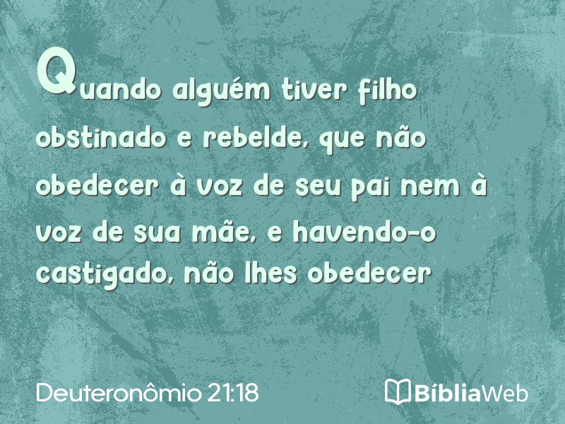Deuteronômio 21:18 em imagem para compartilhar
