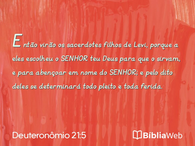 Deuteronômio 21:5 em imagem para compartilhar