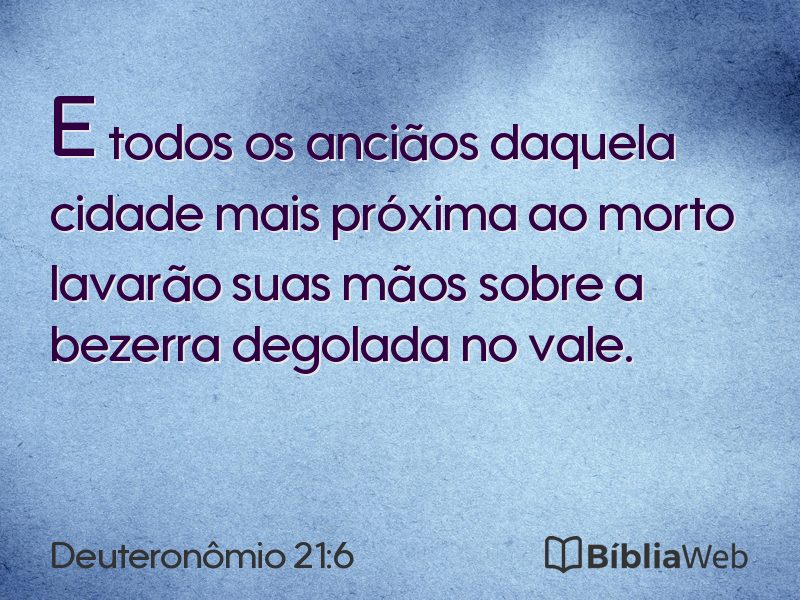 Deuteronômio 21:6 em imagem para compartilhar