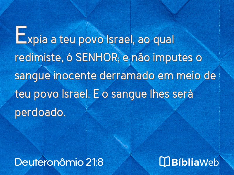 Deuteronômio 21:8 em imagem para compartilhar